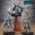 Dragonfire Sorcerer Set of 3 DND miniatures group photo Dragon Hunt
