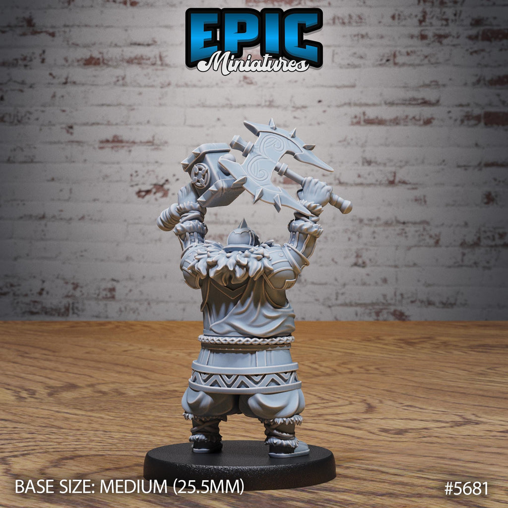 Dwarf Fighter Option #5681 back DND miniature Dragon Hunt 16k resin