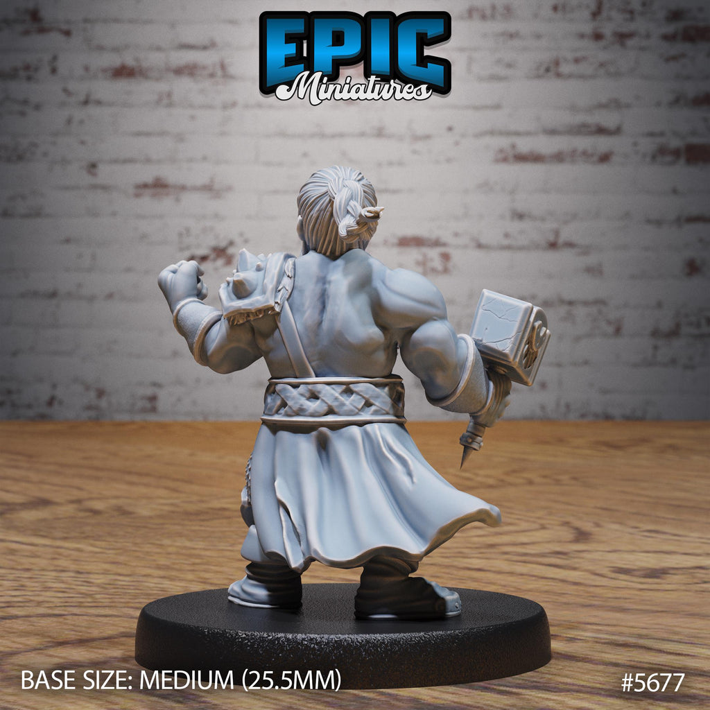 Mighty Dwarf Option #5677 back DND miniature Dragon Hunt 16k resin