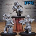 Mighty Dwarf Set of 3 DND miniatures group photo Dragon Hunt