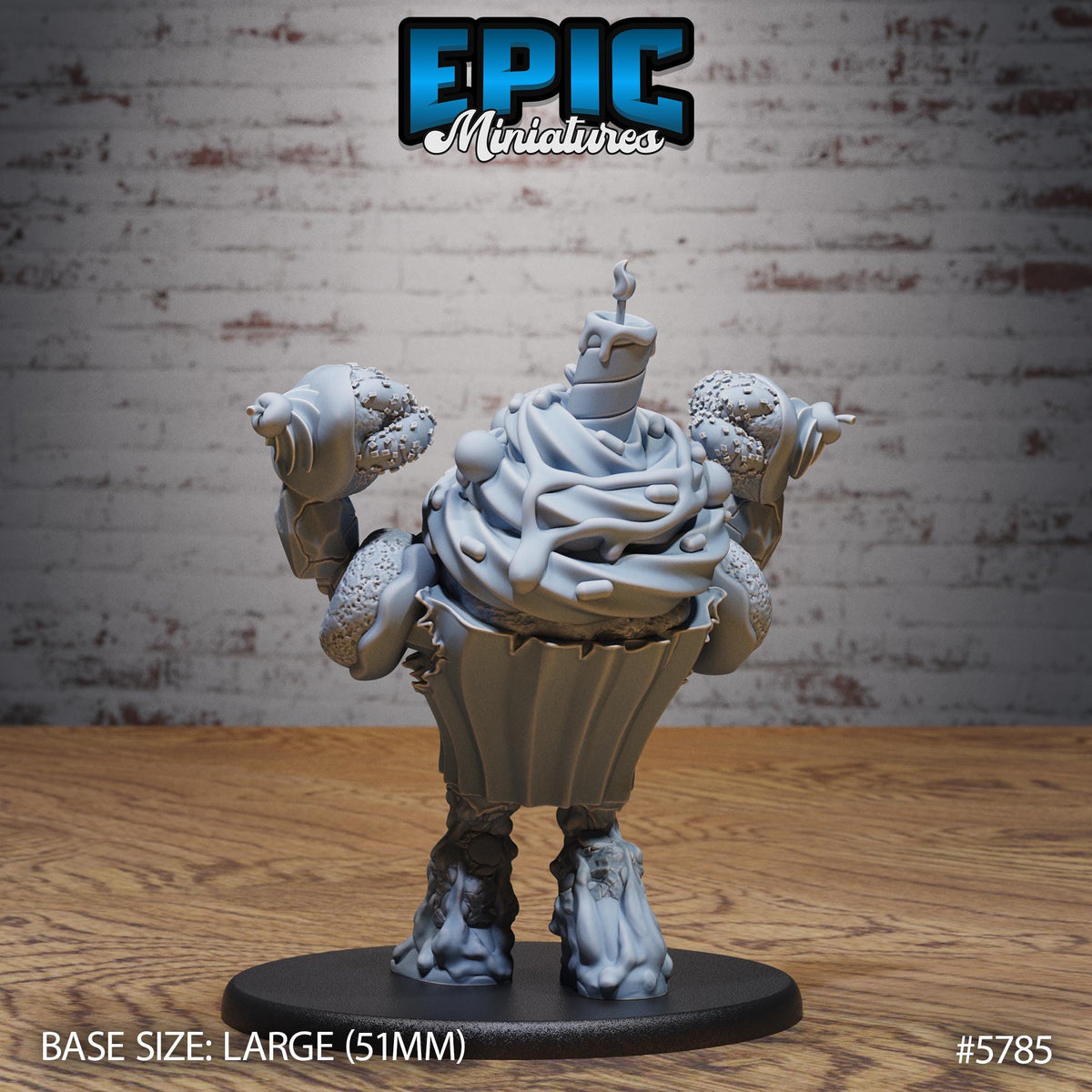 Mr Sweets Candy Golem Option #5785 front DND miniature Grand Carnival 16k resin