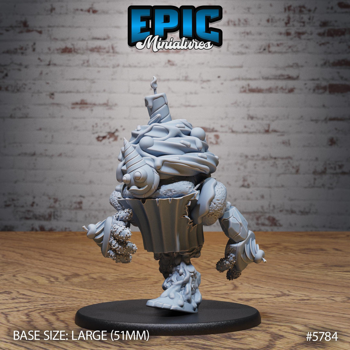 Mr Sweets Candy Golem Option #5786 back DND miniature Grand Carnival 16k resin