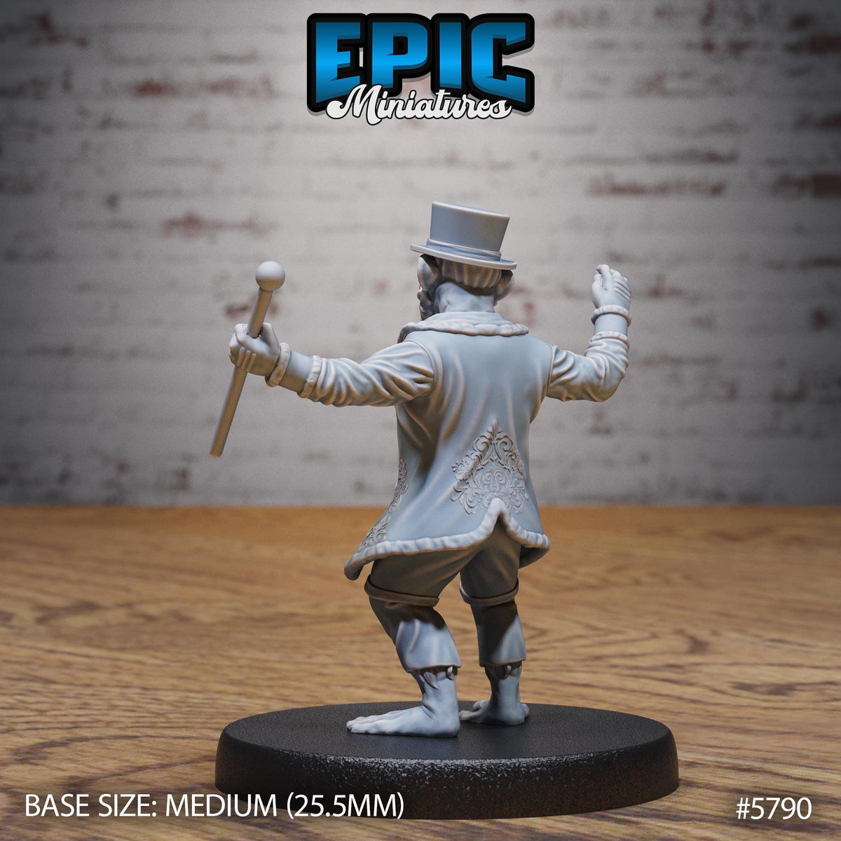 Circus Monkey Director #1 Large 50mm base front DND miniature Grand Carnival 16k resin