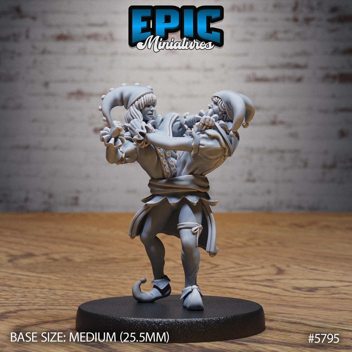 Conjoined Twins Option #5795 front DND miniature Grand Carnival 16k resin