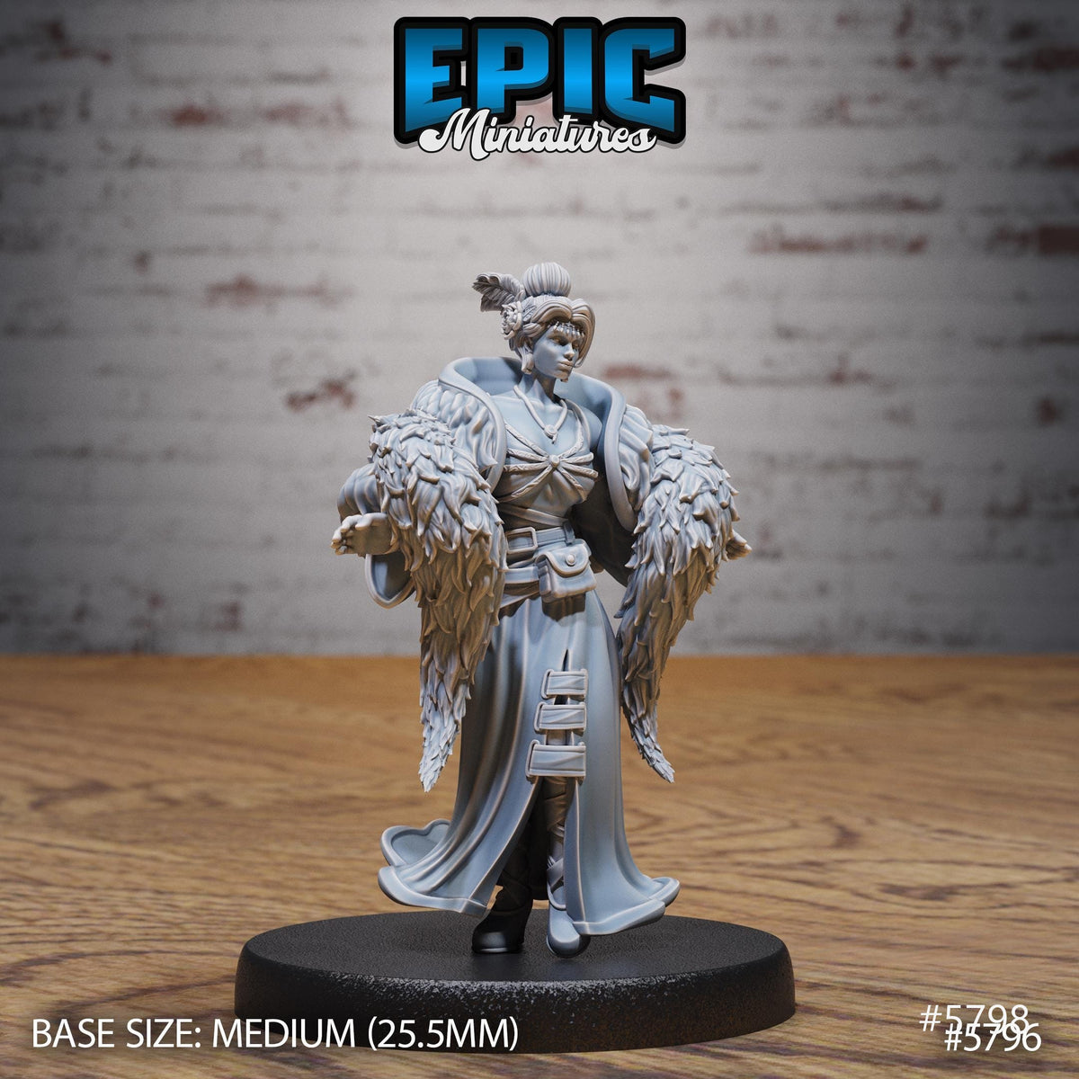 Bearded Lady Option #5798 front DND miniature Grand Carnival 16k resin