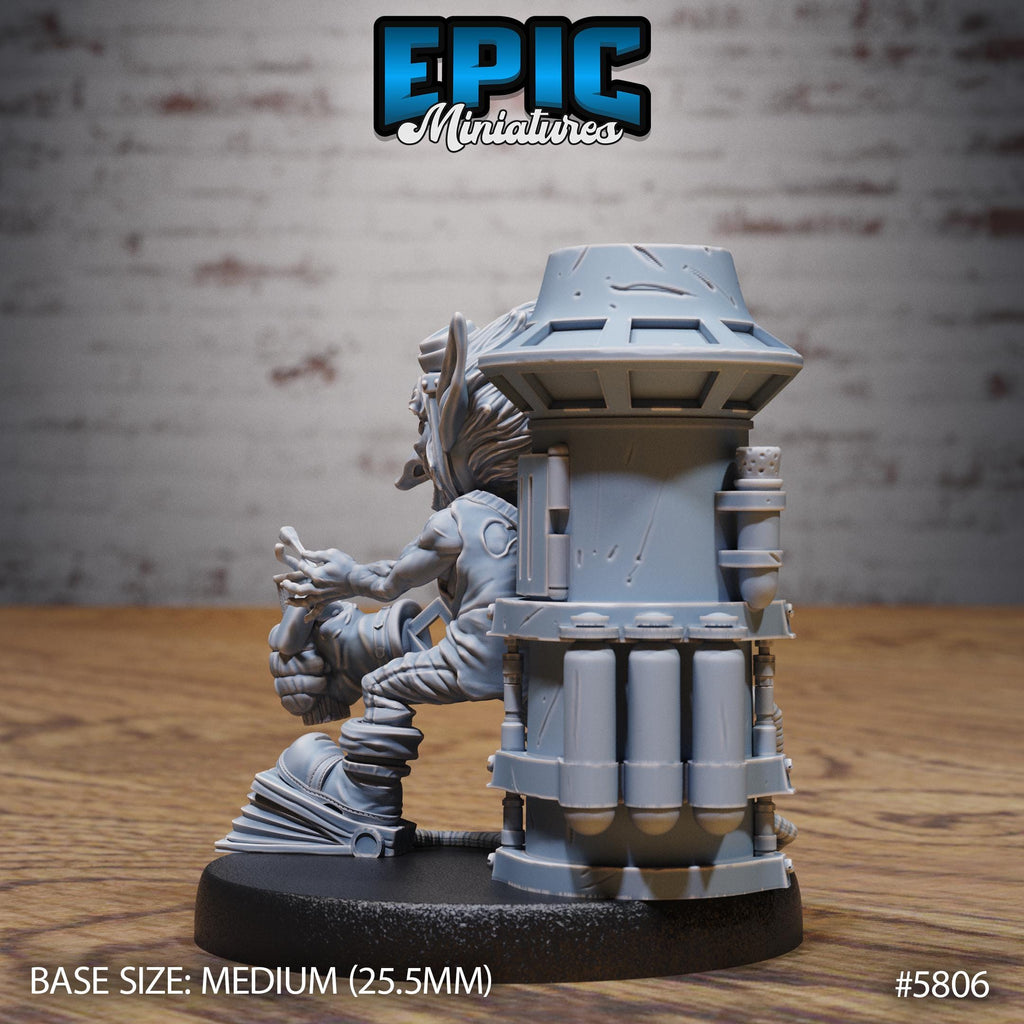 Goblin Tinkerer Option #5806 back DND miniature Grand Carnival 16k resin