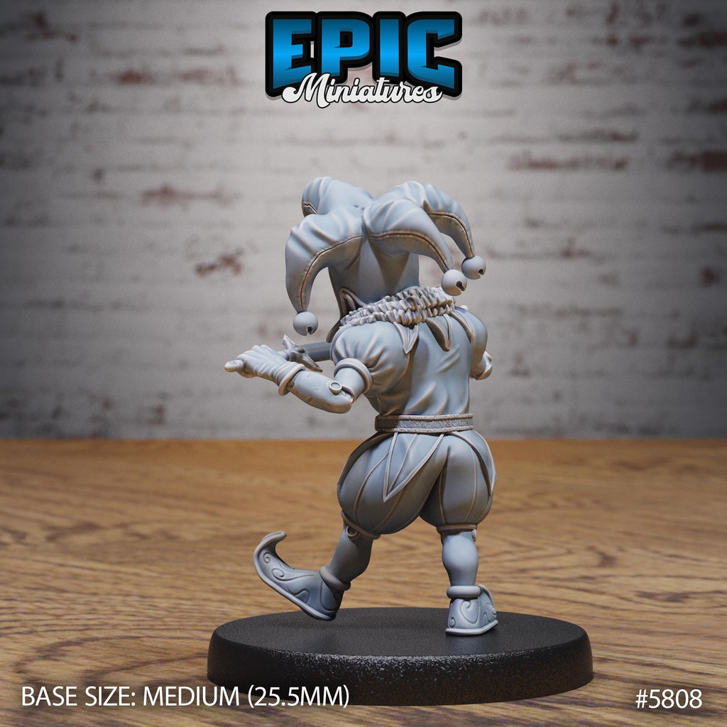 Creepy Clown Option #5808 back DND miniature Grand Carnival 16k resin