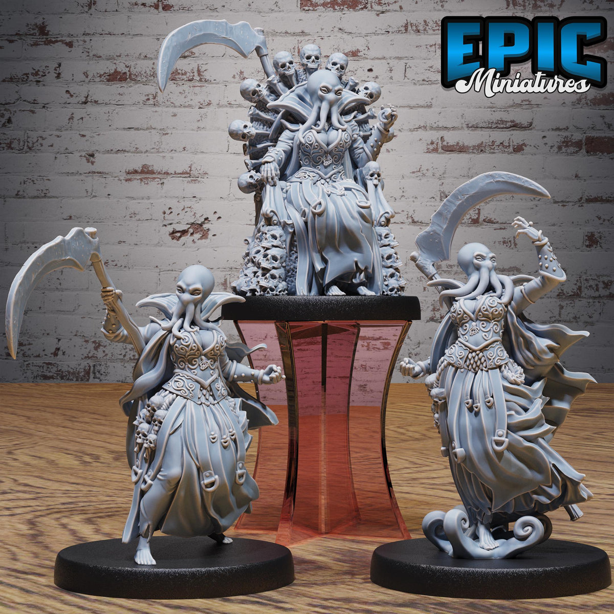 Mind Mistress Set of 3 DND miniatures group photo Mind Attack