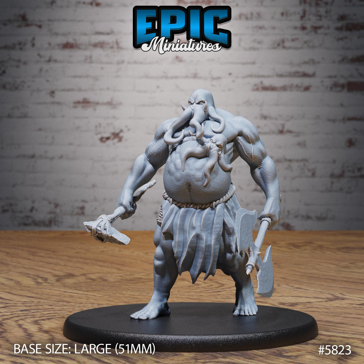Mind Colossus Option #5823 front DND miniature Mind Attack 16k resin