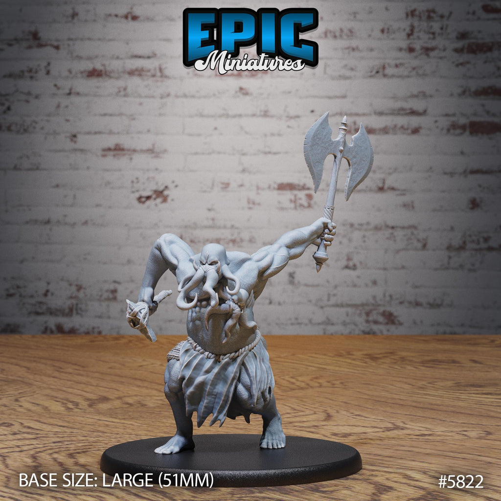 Mind Colossus Option #5822 front DND miniature Mind Attack 16k resin