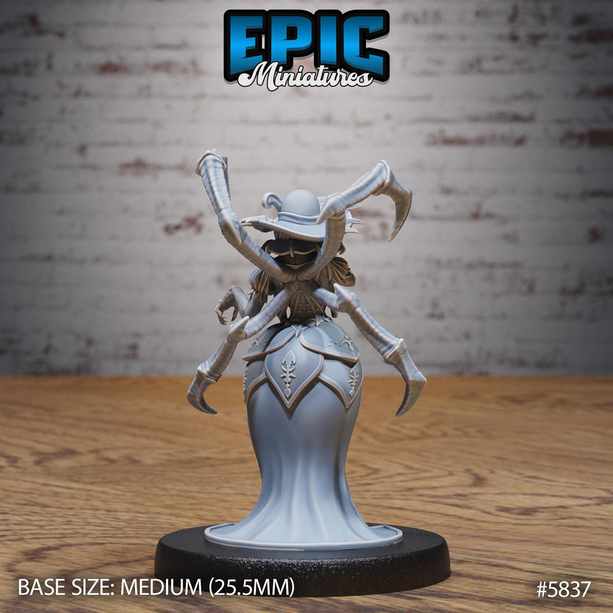 Spider Lady Option #5837 back DND miniature Mind Attack 16k resin