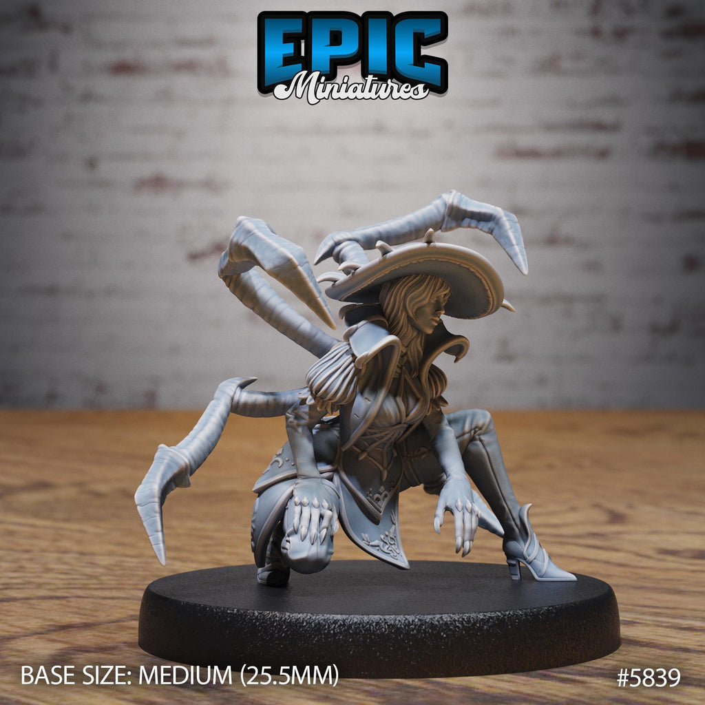 Spider Lady Option #5839 front DND miniature Mind Attack 16k resin
