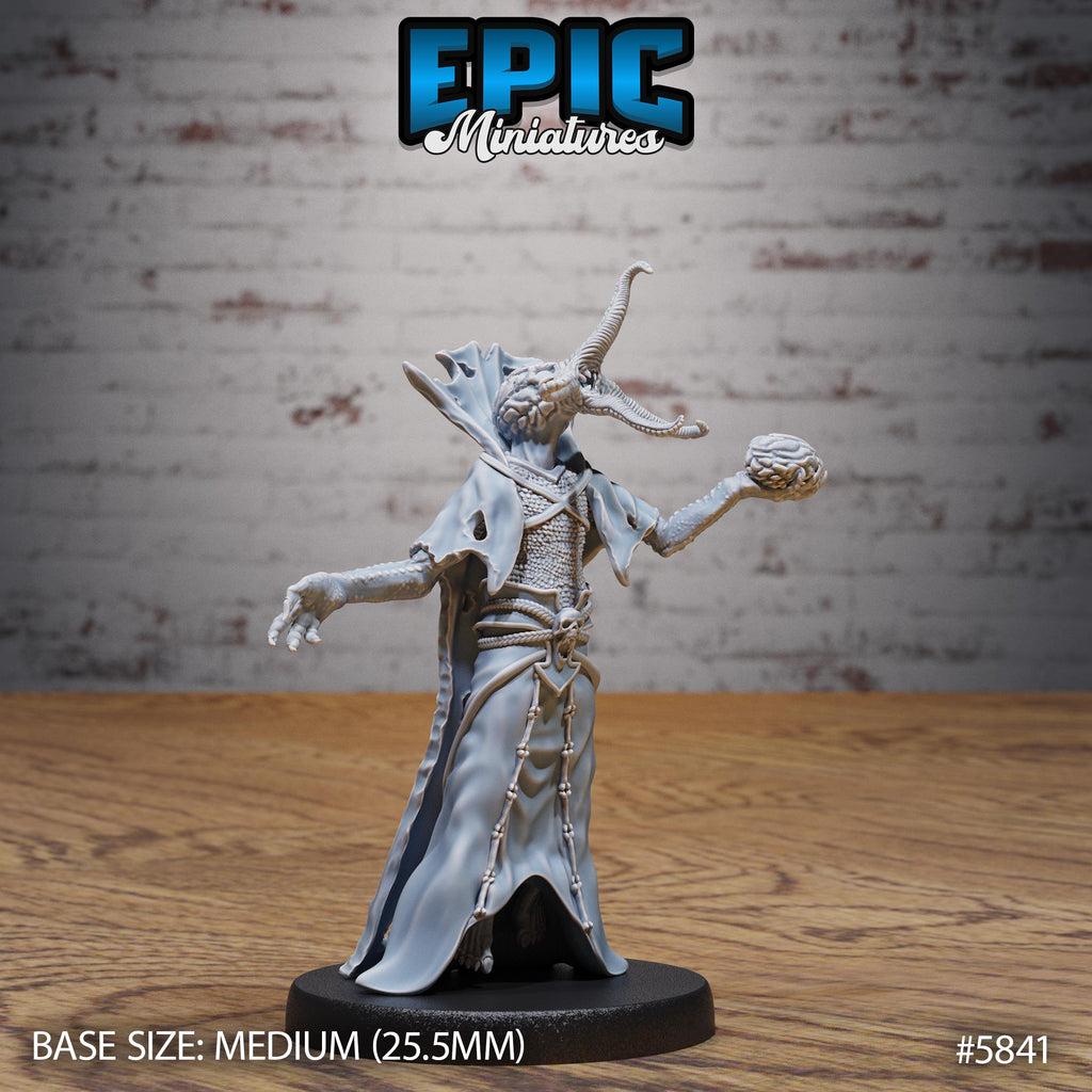 Mind Eater / Slave Mind Option #5841 front DND miniature Mind Attack 16k resin