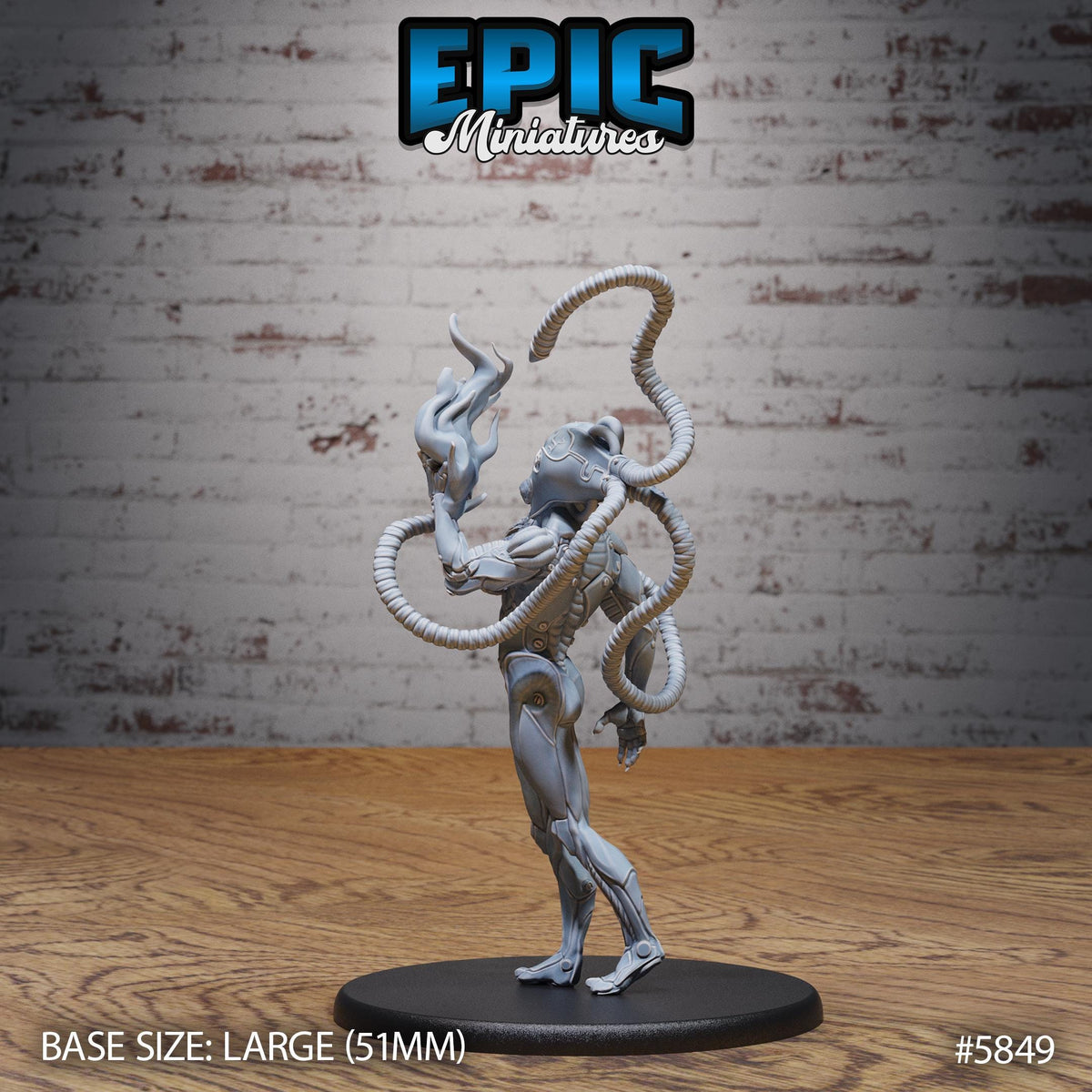 Psi Lord Option #5849 back DND miniature Mind Attack 16k resin