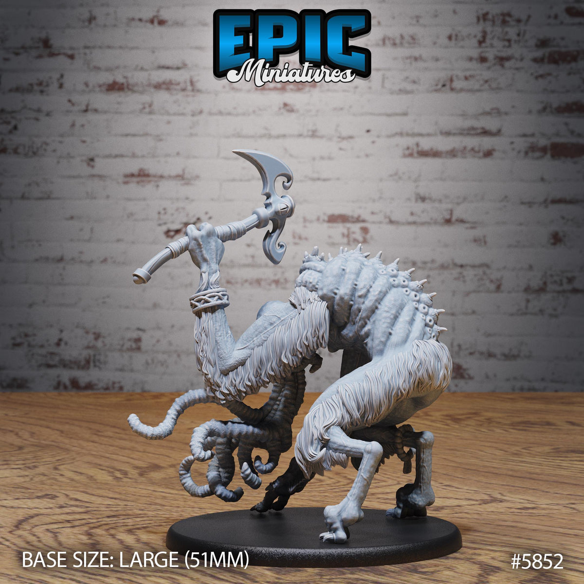 Abominable Mind Option #5852 back DND miniature Mind Attack 16k resin