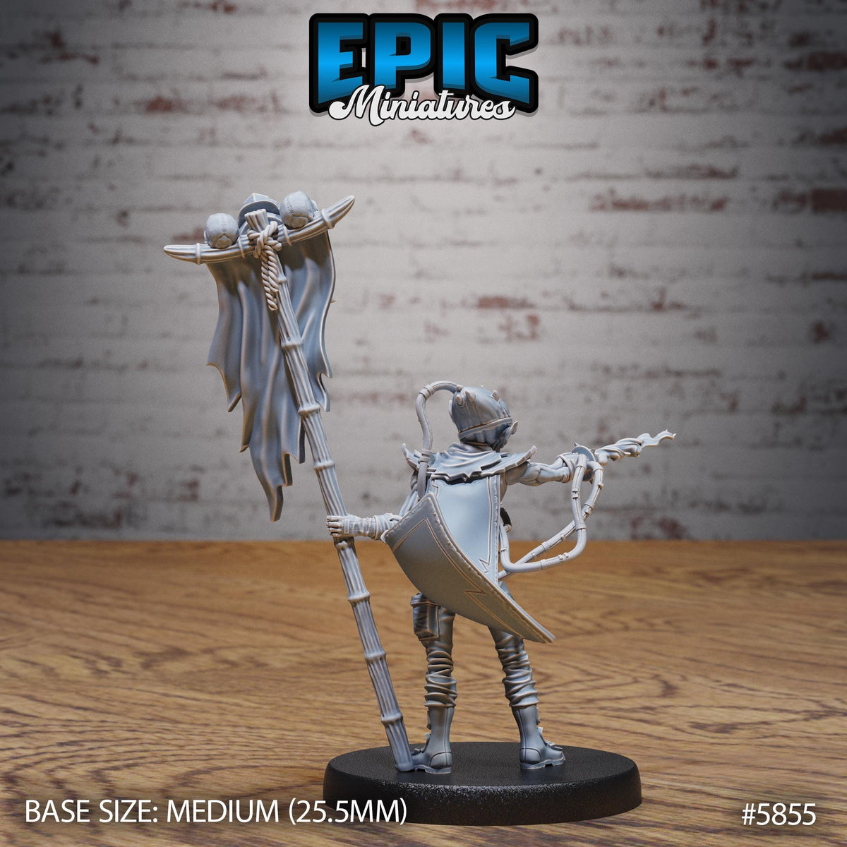 Mind Vagabond Option #5855 back DND miniature Mind Attack 16k resin