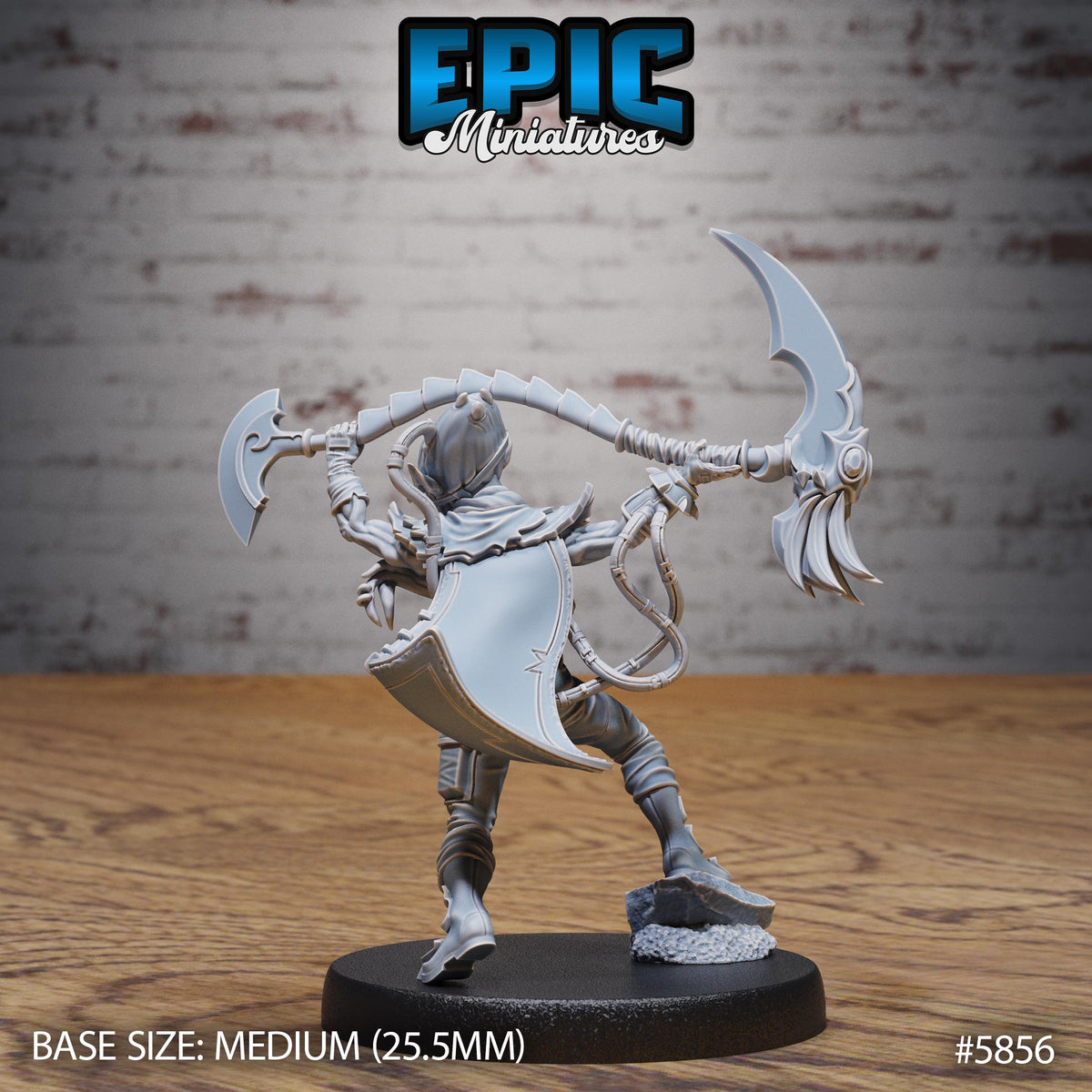 Mind Vagabond Option #5856 back DND miniature Mind Attack 16k resin