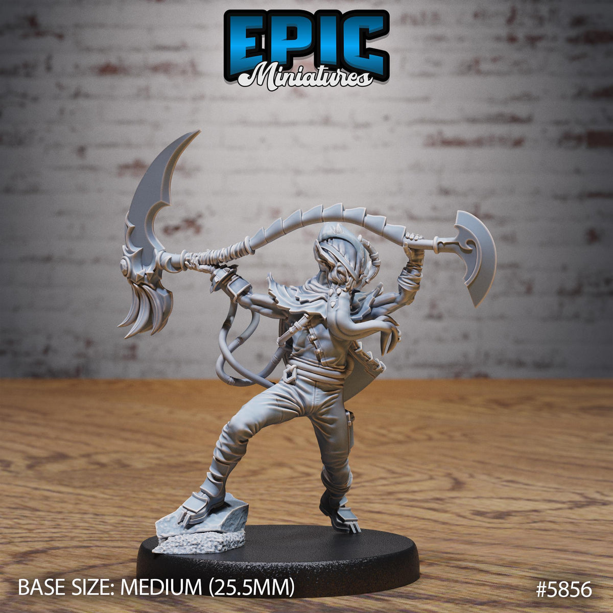 Mind Vagabond Option #5856 front DND miniature Mind Attack 16k resin
