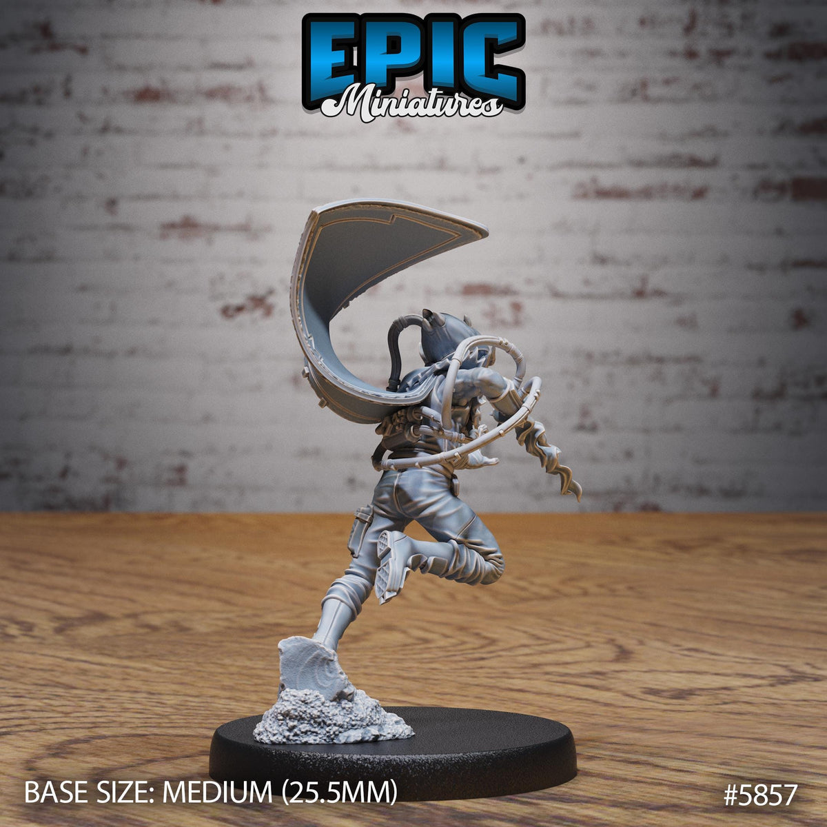 Mind Vagabond Option #5857 back DND miniature Mind Attack 16k resin
