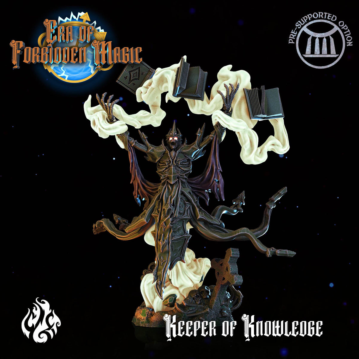 Keeper of Knowledge Custom Order DND miniatures group photo