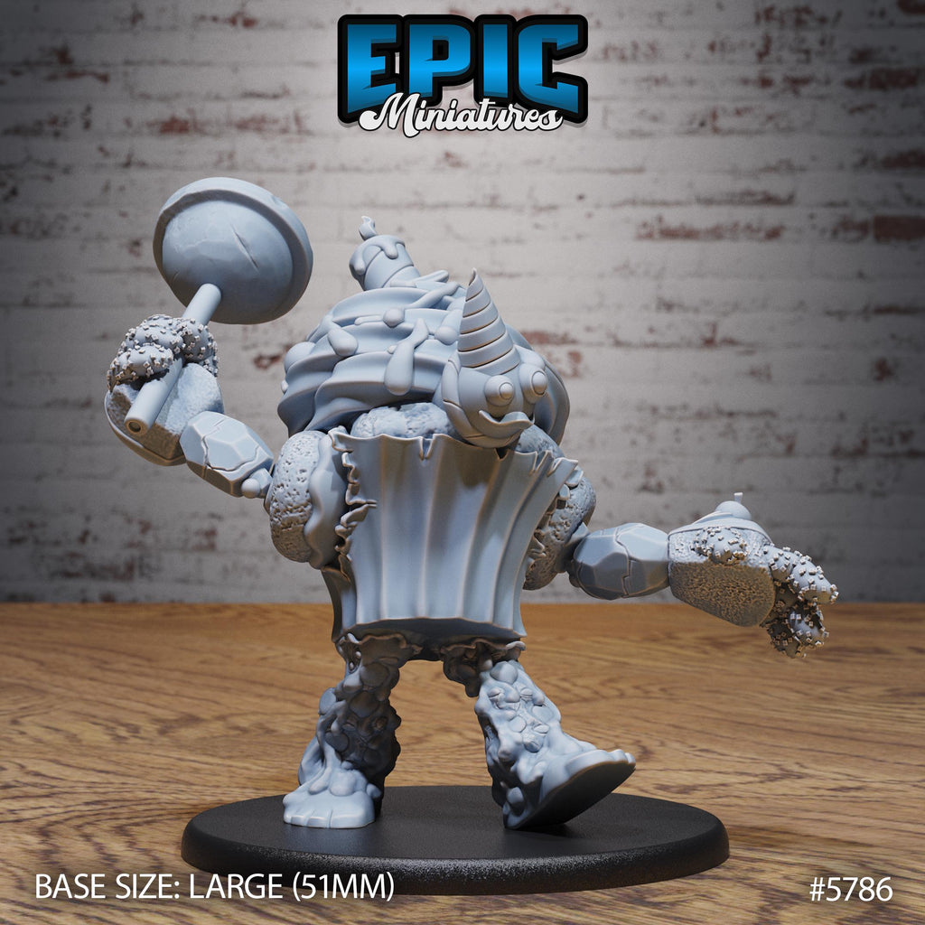 Mr Sweets Candy Golem Option #5785 back DND miniature Grand Carnival 16k resin