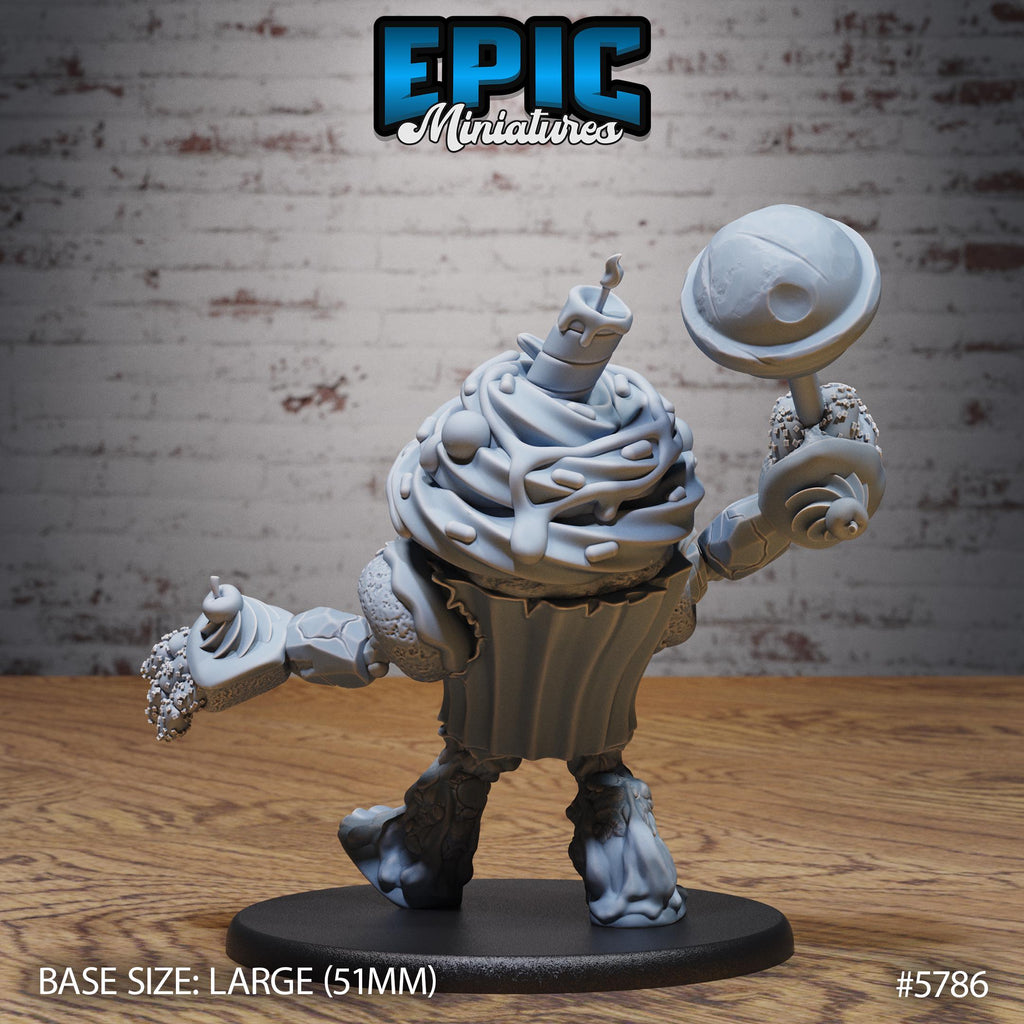 Mr Sweets Candy Golem Option #5786 front DND miniature Grand Carnival 16k resin