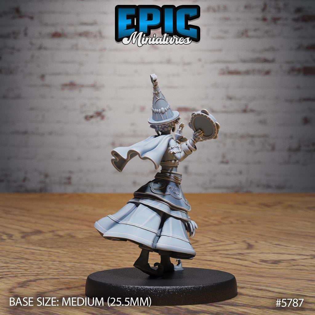 Half-Elf Bard Option #5787 front DND miniature Grand Carnival 16k resin