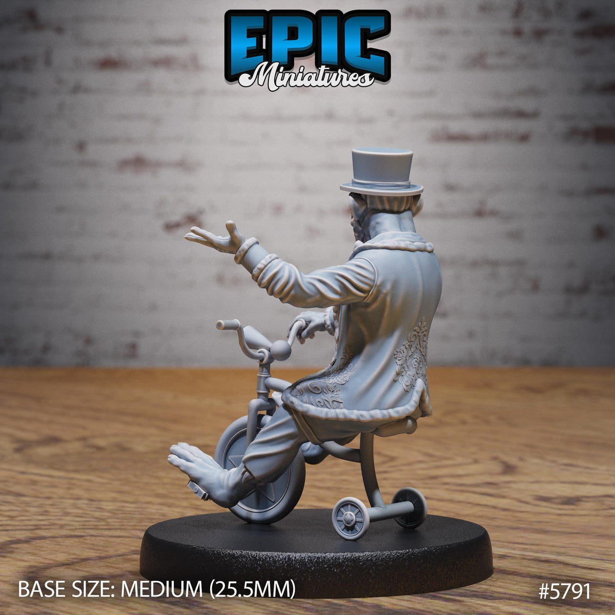 Circus Monkey Director #3 Large 50mm base front DND miniature Grand Carnival 16k resin
