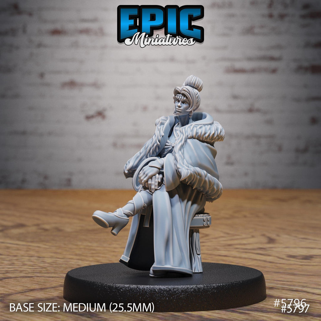 Bearded Lady Option #5796 front DND miniature Grand Carnival 16k resin