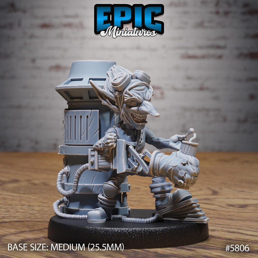 Goblin Tinkerer Option #5806 front DND miniature Grand Carnival 16k resin