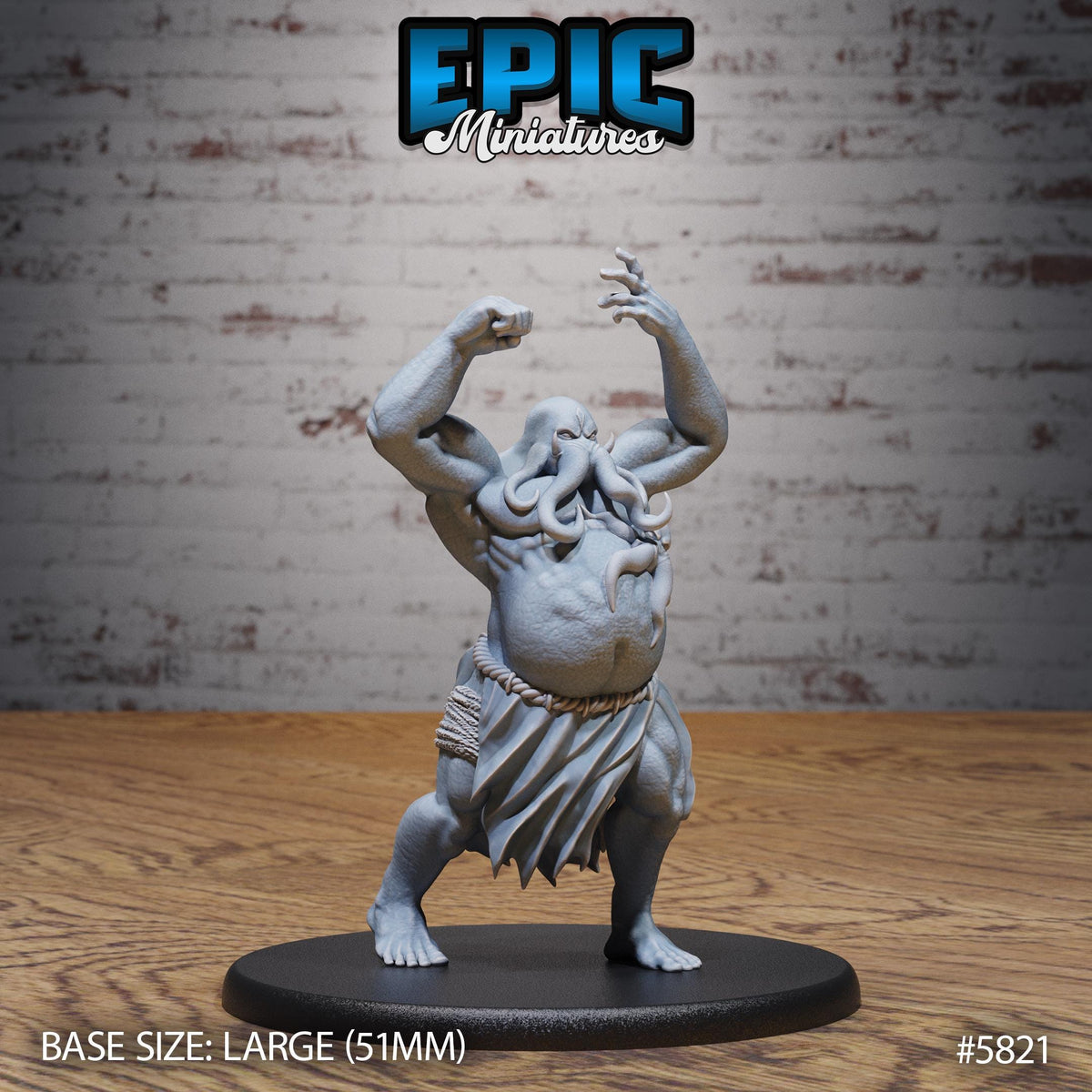 Mind Colossus Option #5821 front DND miniature Mind Attack 16k resin