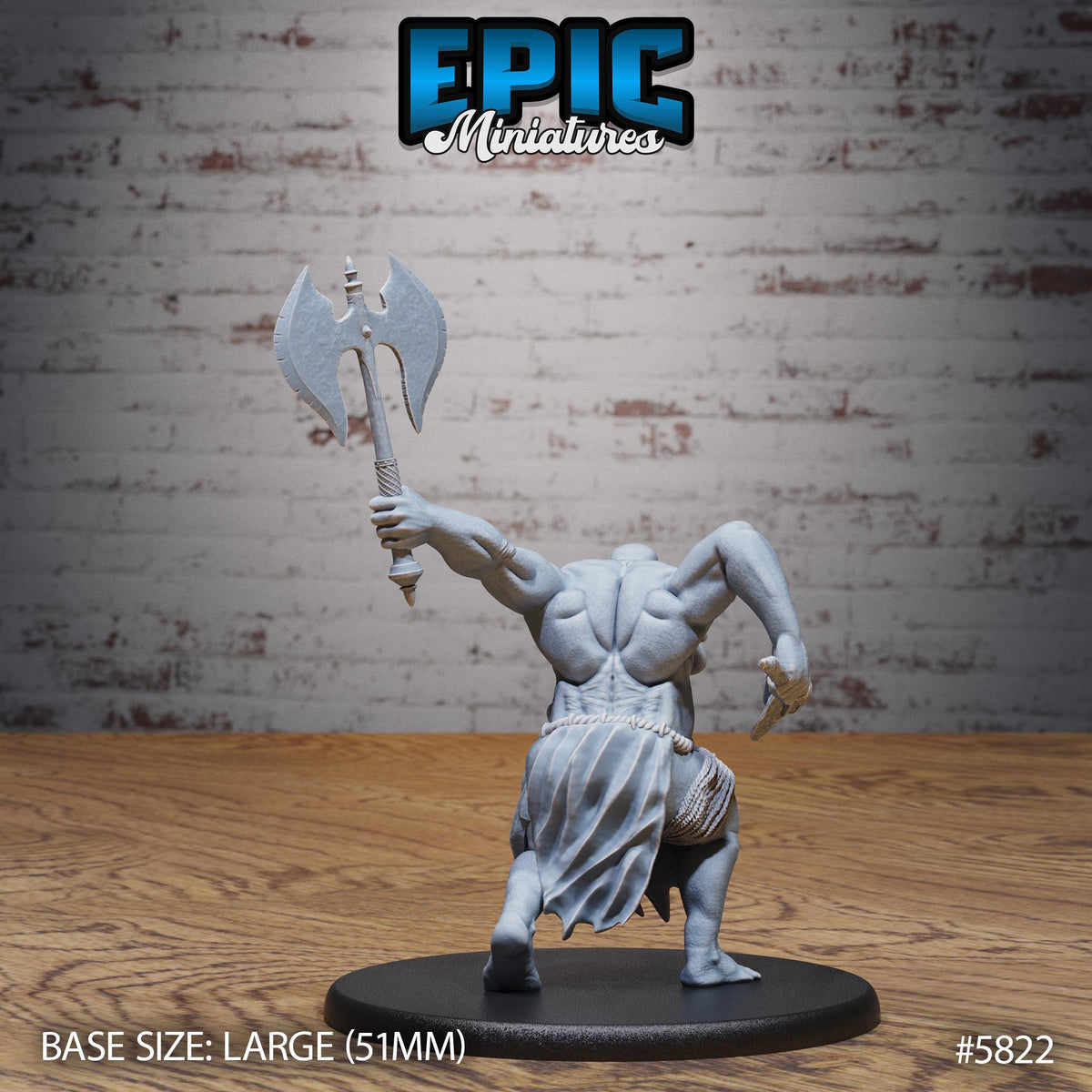 Mind Colossus Option #5822 back DND miniature Mind Attack 16k resin