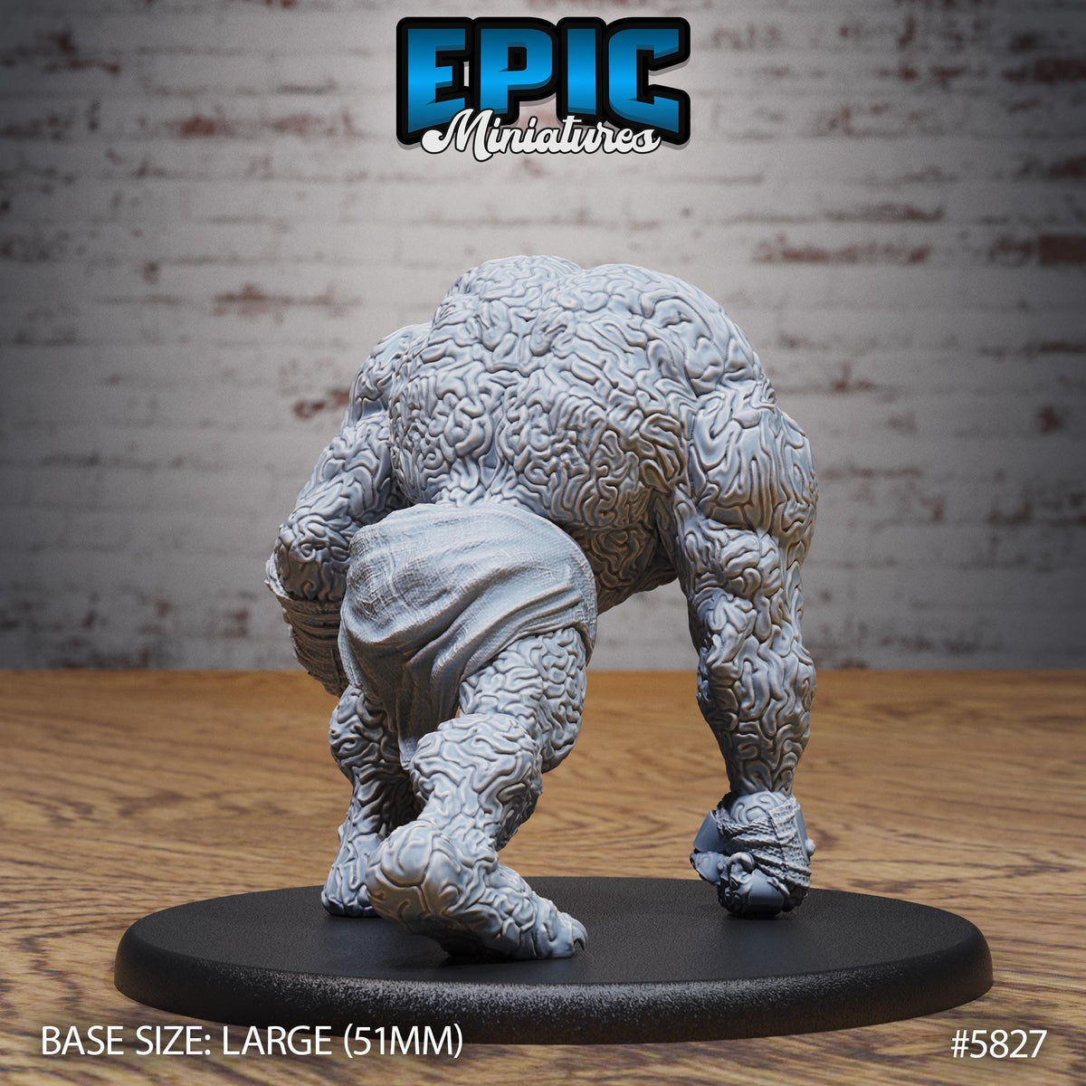 Brain Golem Option #5827 back DND miniature Mind Attack 16k resin