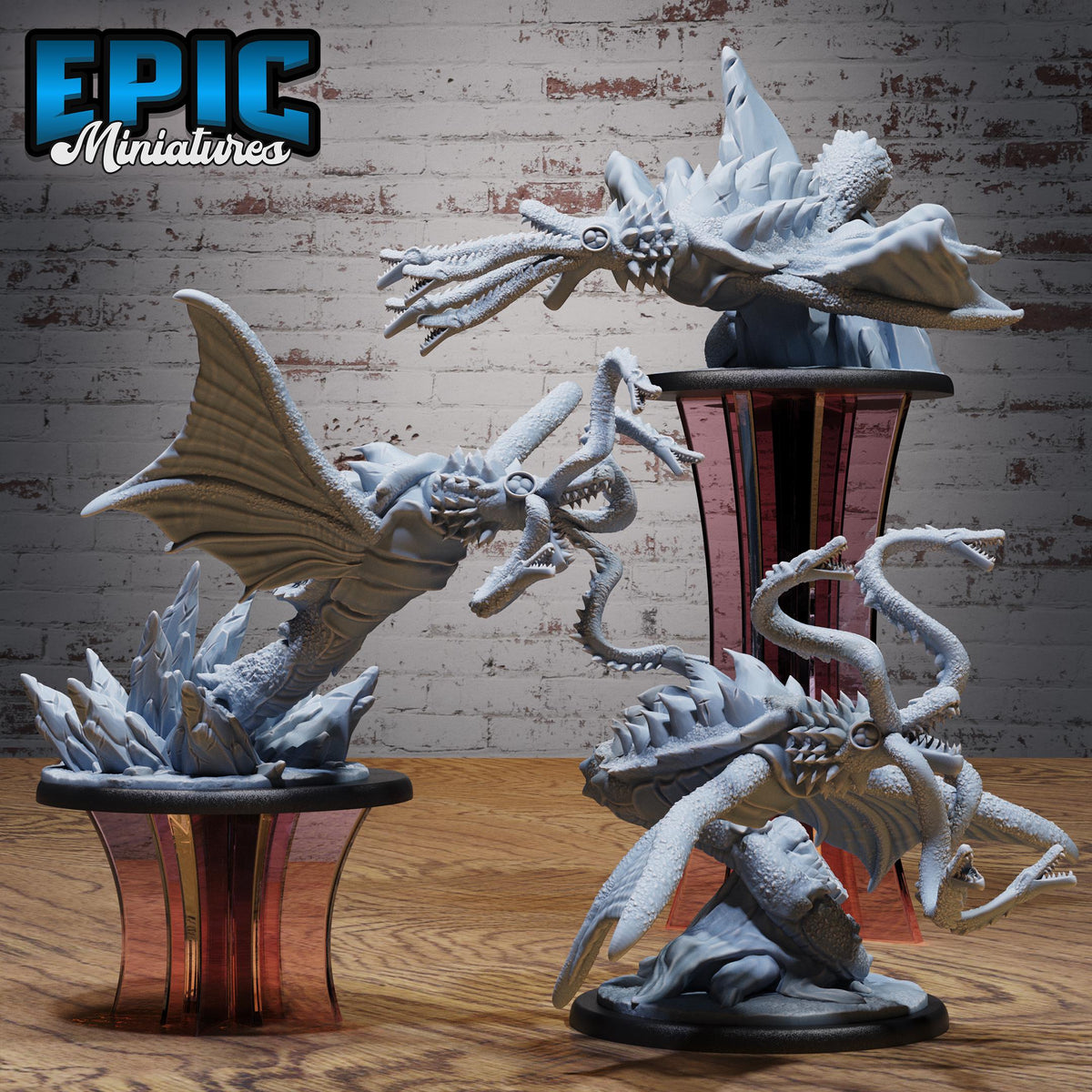 Ancient Flayer Set of 3 DND miniatures group photo Mind Attack