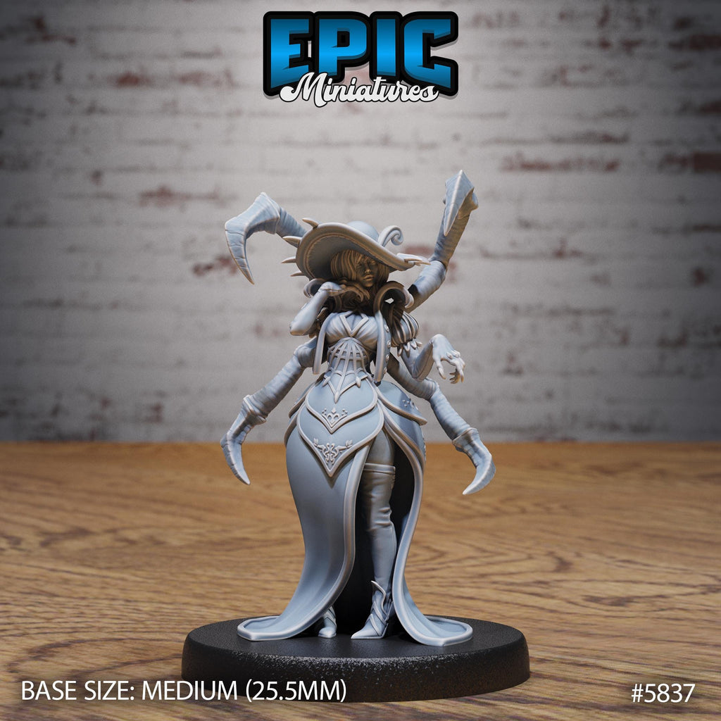 Spider Lady Option #5837 front DND miniature Mind Attack 16k resin
