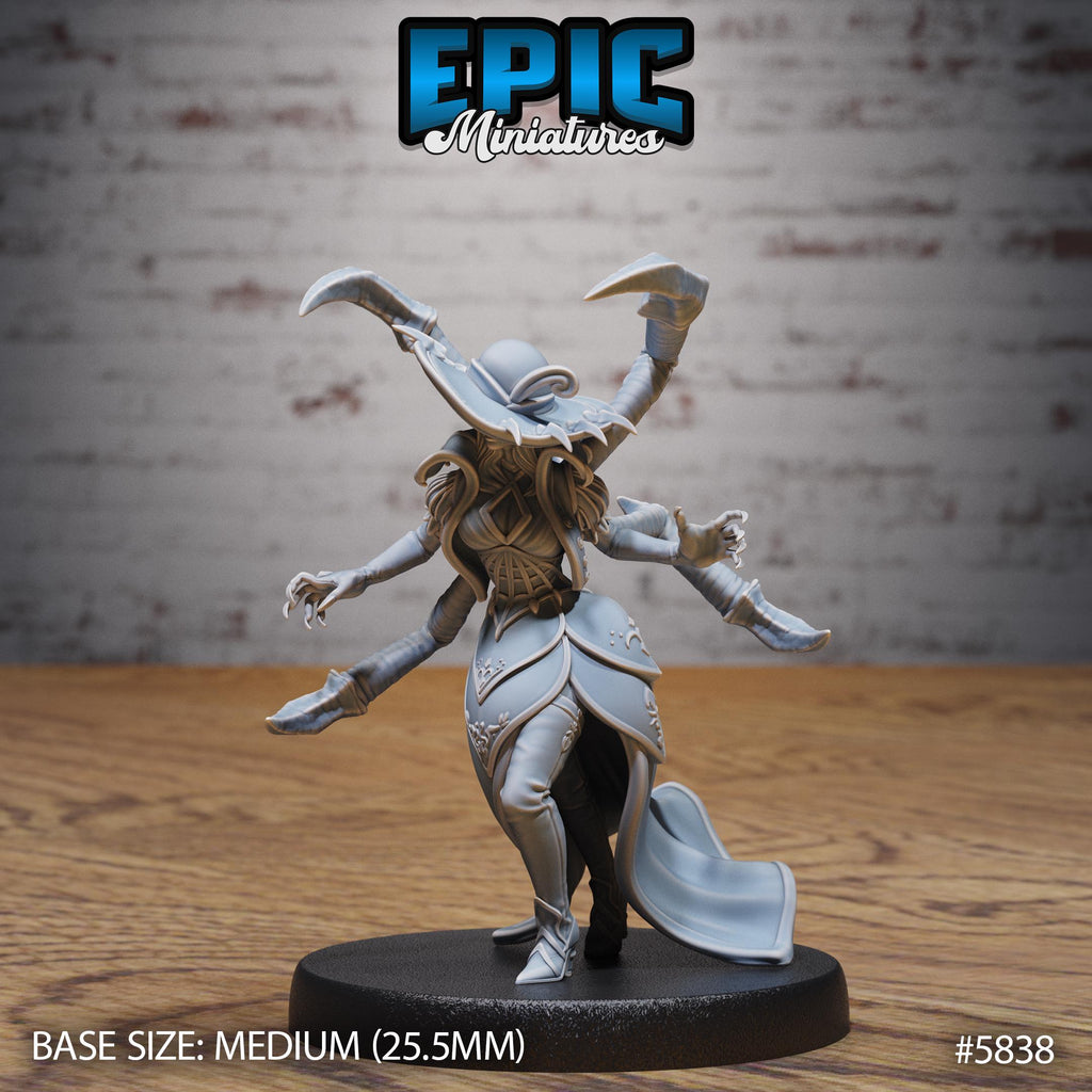 Spider Lady Option #5838 front DND miniature Mind Attack 16k resin