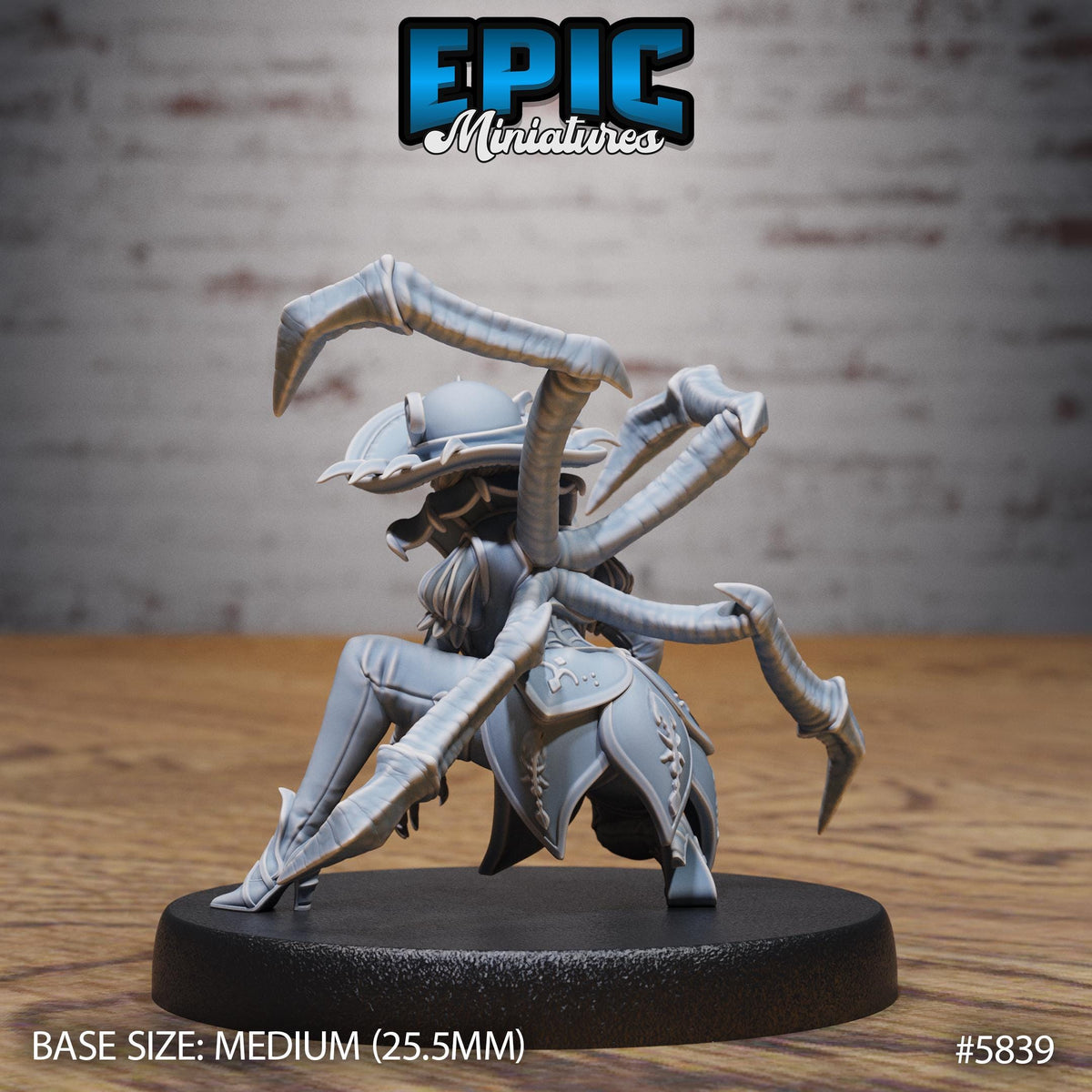 Spider Lady Option #5839 back DND miniature Mind Attack 16k resin
