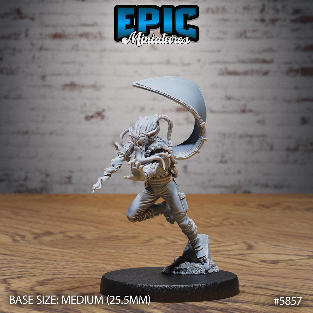 Mind Vagabond Option #5857 front DND miniature Mind Attack 16k resin