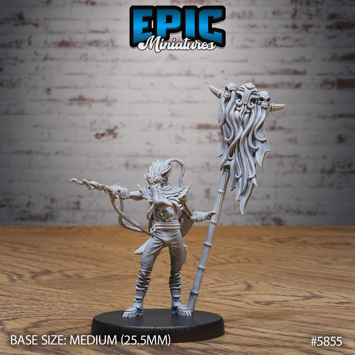 Mind Vagabond Option #5855 front DND miniature Mind Attack 16k resin