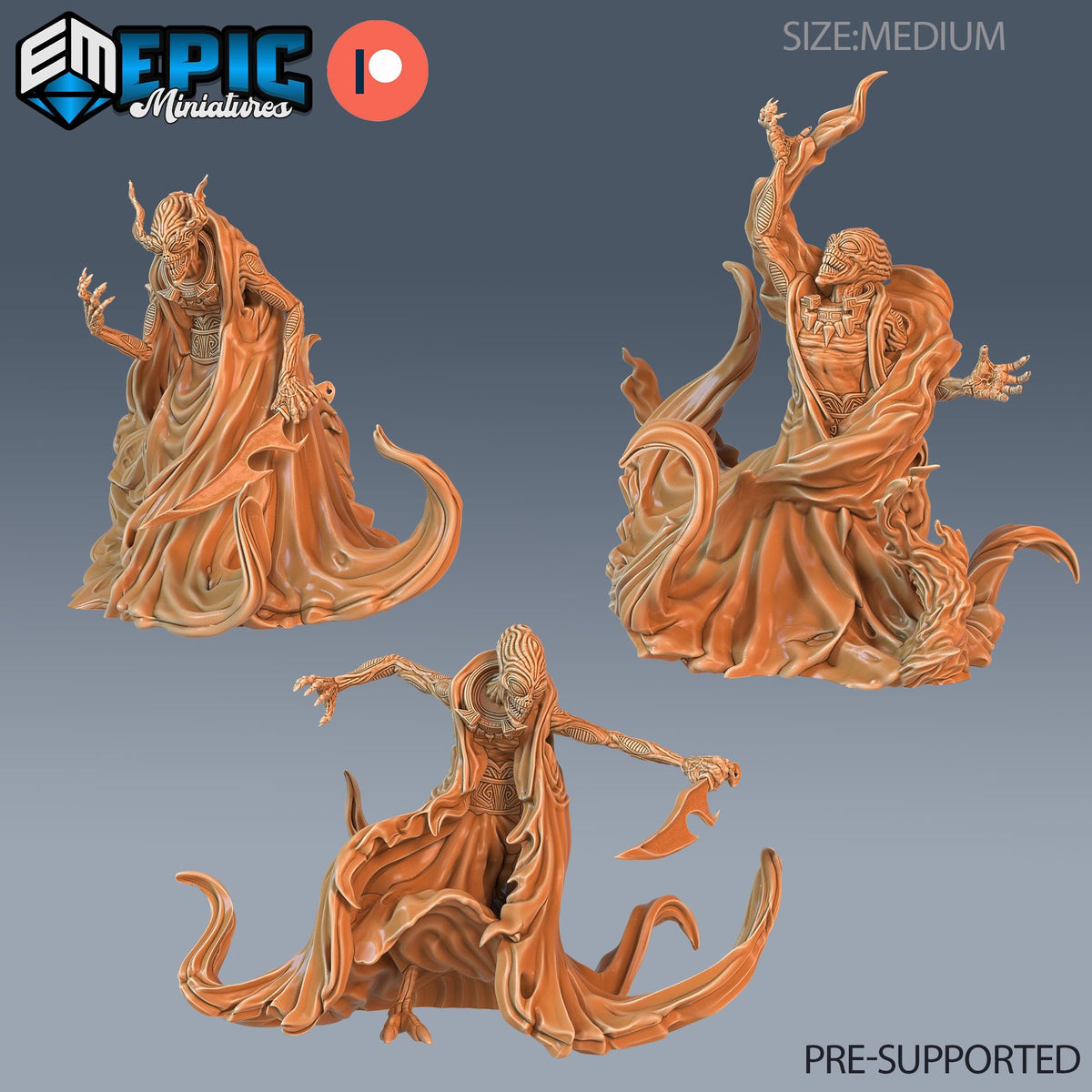 Ultro Demon Set of 3 DND miniatures group photo Secret Minds