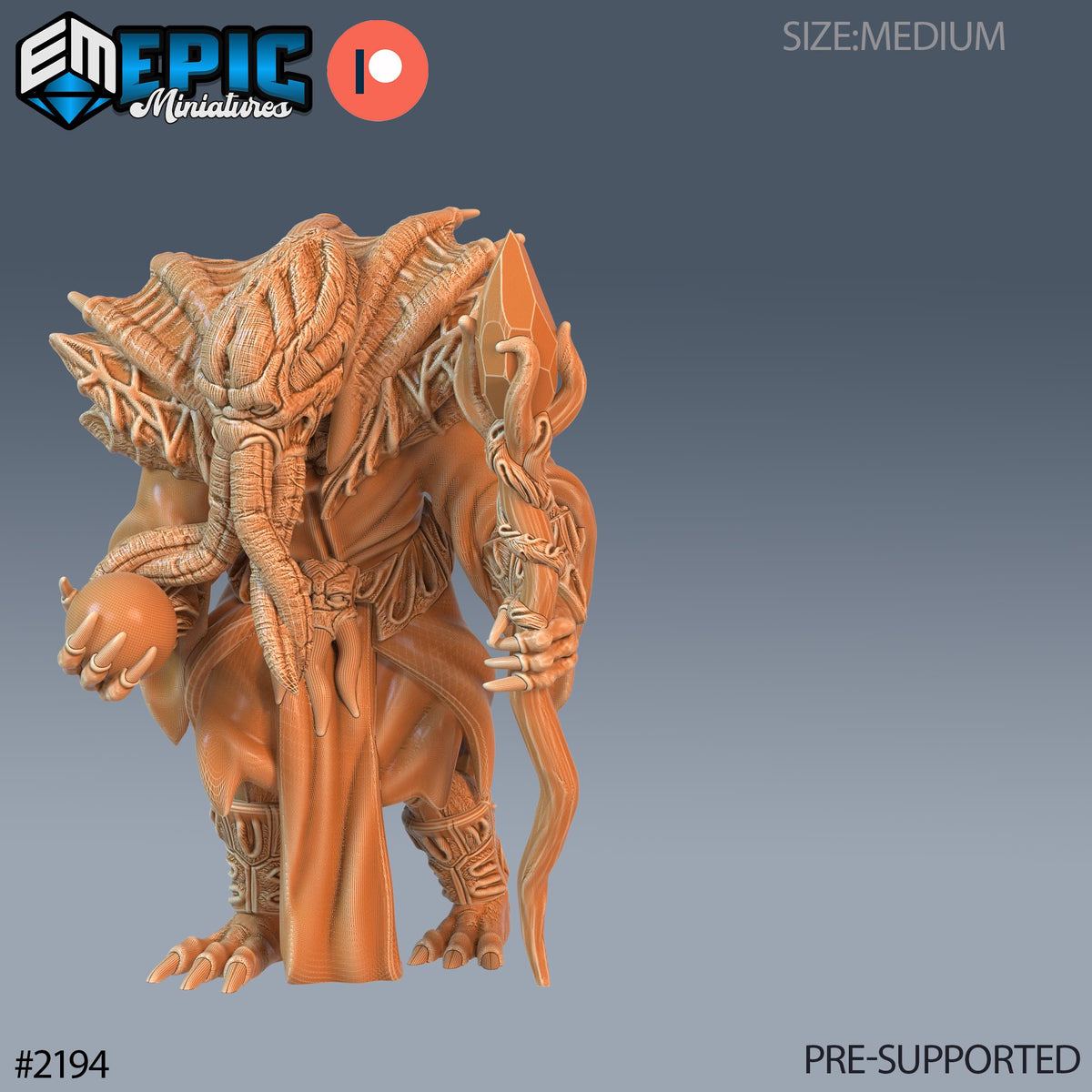 Mind Eater Crew Option #2194 front DND miniature Secret Minds 16k resin