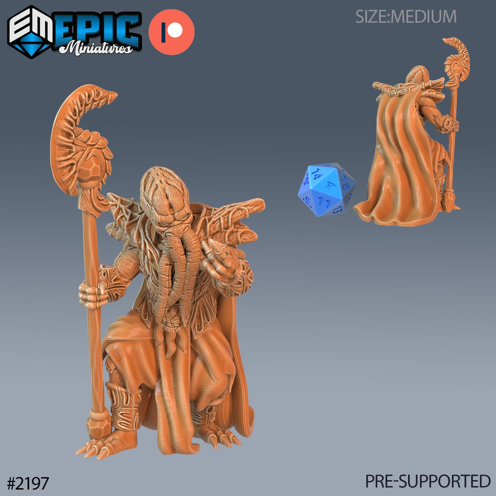Mind Eater Crew Option #2197 front DND miniature Secret Minds 16k resin