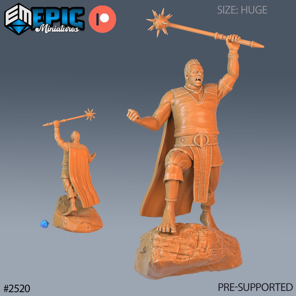 Cloud Giant Option #2520 front DND miniature Justice Hills 16k resin