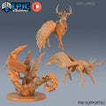 Winged Deer Set of 3 DND miniatures group photo Justice Hills