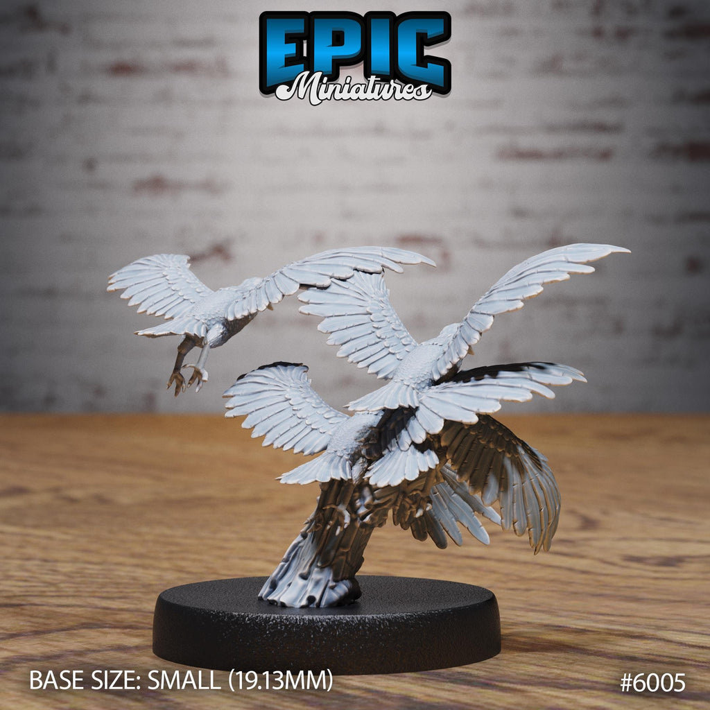 Raven Swarm Option #6005 back DND miniature Native Magic 16k resin