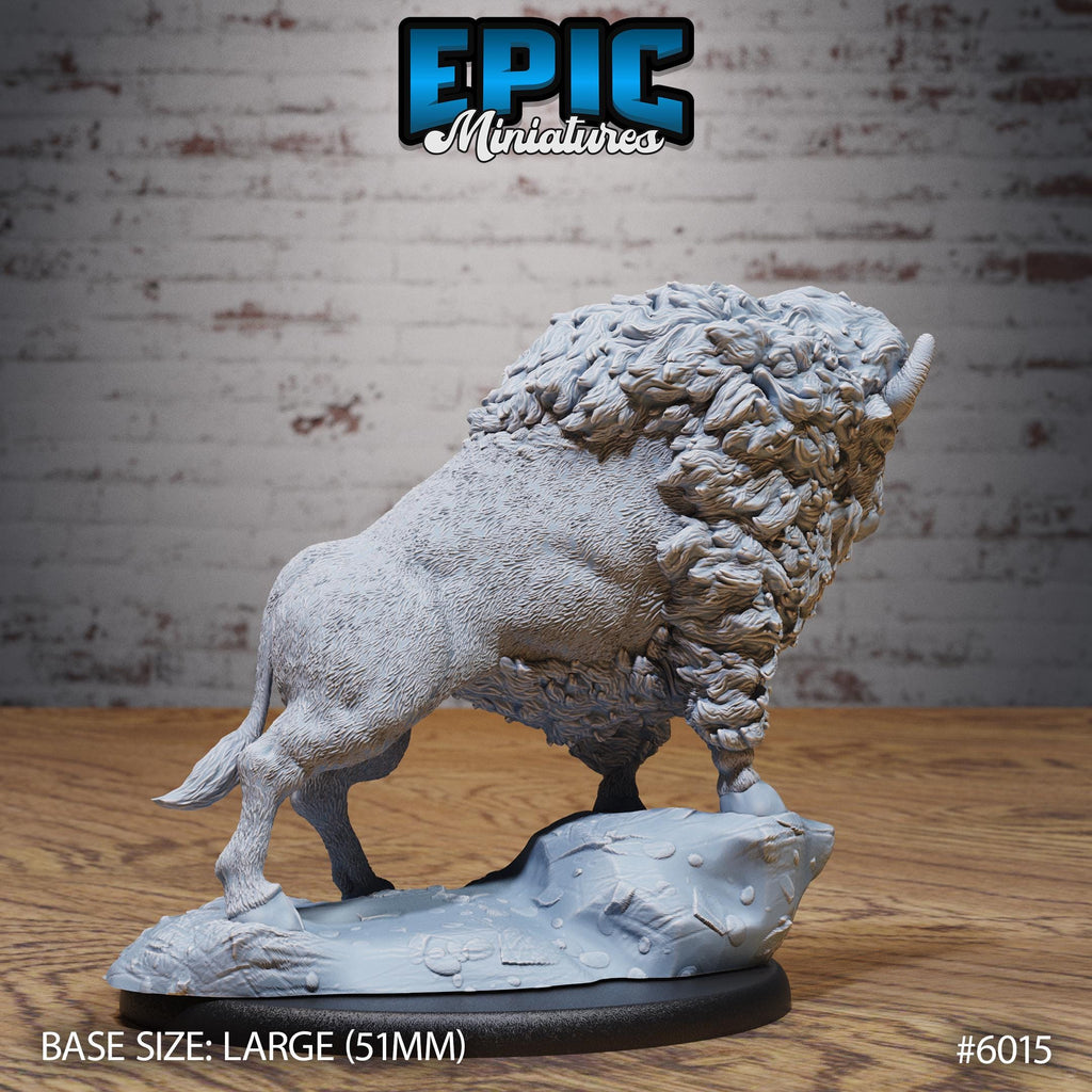 Bison Option #6015 back DND miniature Native Magic 16k resin
