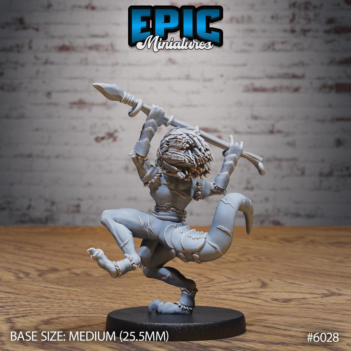 Tribe Kobold Shaman Option #6028 back DND miniature Native Magic 16k resin