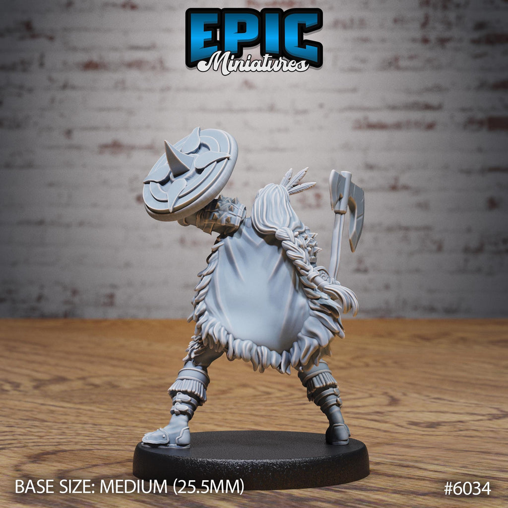 Native Adventurer Option #6034 back DND miniature Native Magic 16k resin