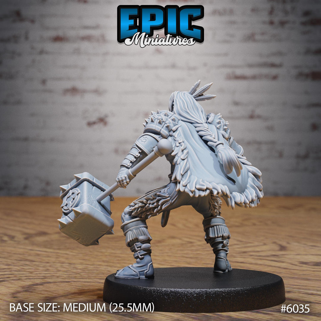 Native Adventurer Option #6035 back DND miniature Native Magic 16k resin