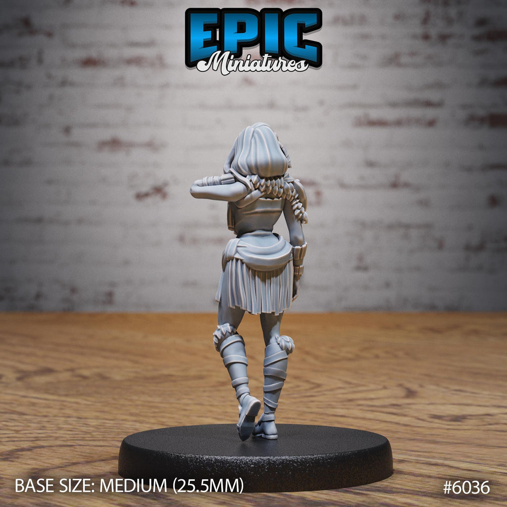 Native Girl Option #6036 back DND miniature Native Magic 16k resin